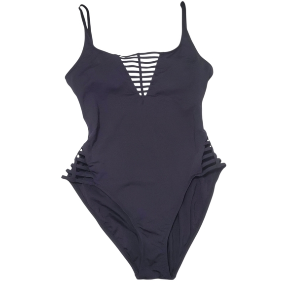 La Blanca Black One Piece Swimsuit Cutout Black 10 Bathing Suit Sexy - Picture 4 of 16